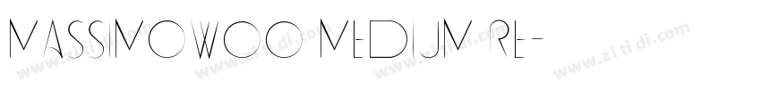 MassimoW00 Medium Re字体转换